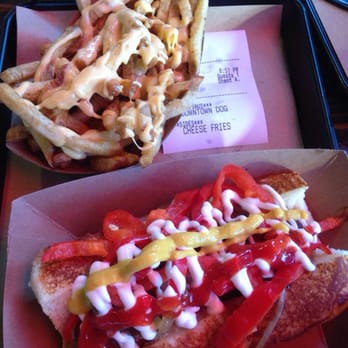 Dog Haus - Pasadena - Cheese fries and the Downtown dog! - New American Near Me - Pasadena, California