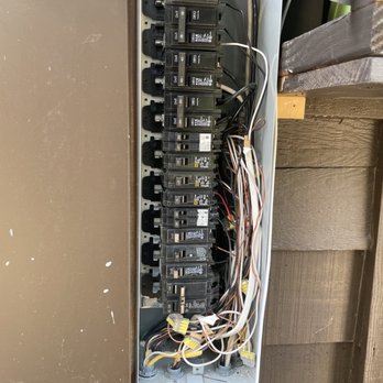 Stanton Electric - Before Justin fixed this unsafe messy electrical box - Solar Installation Near Me - Cedar City, Utah