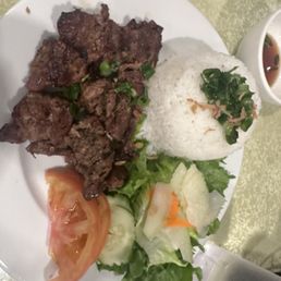 Rice and lemongrass pork Rice and lemongrass pork