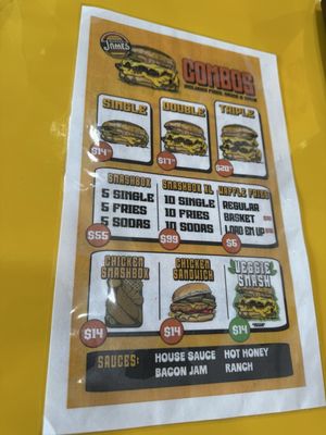 Menu photo 1 Burger James Miami Gardens, FL Menu photo 1 Burger James Miami Gardens, FL