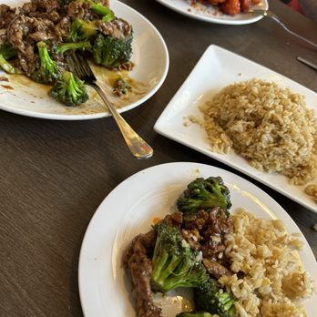 Bella & Yang - Beef broccoli fried rice and orange chicken. - Chinese Near Me - Yucaipa, California