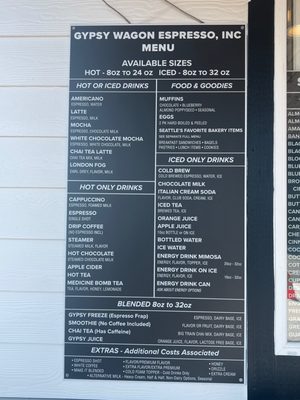 Menu photo 3 Gypsy Wagon Espresso Eatonville, WA Menu photo 3 Gypsy Wagon Espresso Eatonville, WA