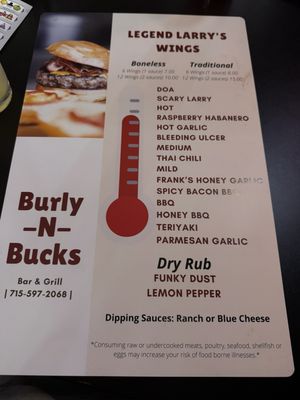 Menu photo 1 Burly-N-Bucks Osseo, WI