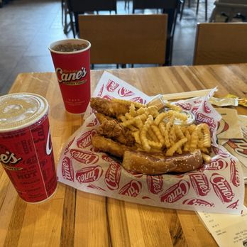 Raising Cane's Chicken Fingers - The Box to share with my dear wife. Just enough. - Fast Food Near Me - Round Rock, Texas