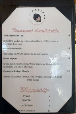 Menu photo 1 Gattara Denver, CO