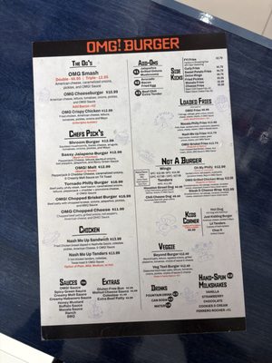 Menu photo 1 OMG! Burger - Galleria Houston, TX Menu photo 1 OMG! Burger - Galleria Houston, TX