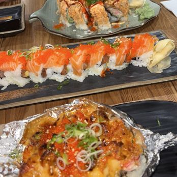 Sushi Town - Bay Lobster Roll, Double Salmon Roll, USA Roll - Sushi Bars Near Me - San Jose, California