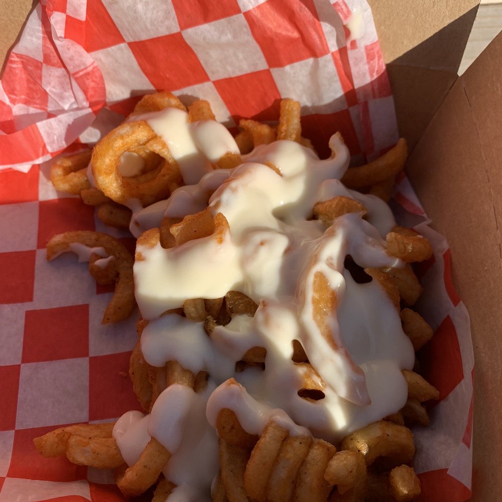 The Backyard BBQ - Curly fries with cheese - Caterers Near Me - Morgantown, West Virginia The Backyard BBQ - Curly fries with cheese - Caterers Near Me - Morgantown, West Virginia