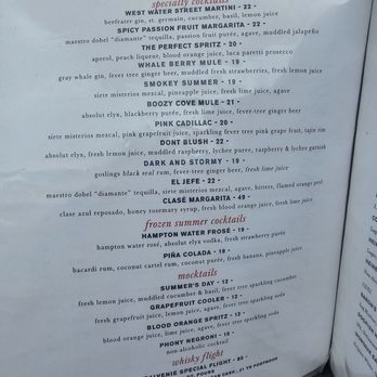 The Restaurant at Baron's Cove - $49 "Clase Margarita"? Wow! - New American Near Me - Sag Harbor, New York The Restaurant at Baron's Cove - $49 "Clase Margarita"? Wow! - New American Near Me - Sag Harbor, New York
