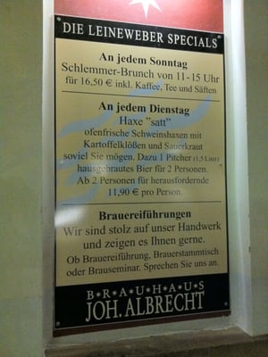 Menu photo 6 Brauhaus Joh. Albrecht Bielefeld, NW