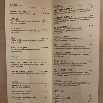 Cha Menya - Menu - Ramen Near Me - Douglaston, New York