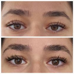 Eyebrow tint and lamination