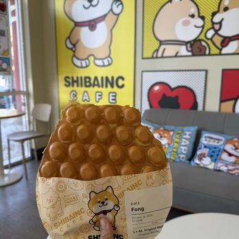 Shibainc Cafe - Original egg puff - Bubble Tea Near Me - Sacramento, California