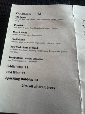 Menu photo 5 Lamella Tavern San Jose, CA
