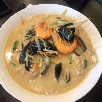 Lab No.1 - White Jjamppong (8/10) tasted like cream pasta - Asian Fusion Near Me - Centreville, Virginia