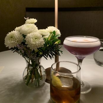 Lorena's - Gin cocktail and the LBD Old Fashioned. Took my time drinking as to savor every sip - French Near Me - Maplewood, New Jersey