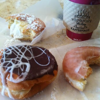 Weinrich's Bakery - Cream-filled powder, glazed, and Boston cream donuts. And French roast "kaffe"! - Bakeries Near Me - Willow Grove, Pennsylvania