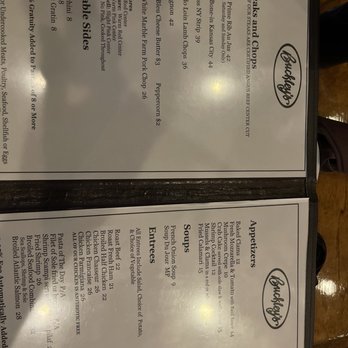 Buckley's Restaurant and Catering - two menus - American Near Me - Brooklyn, New York