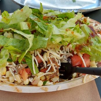 Chipotle Mexican Grill - Barbacoa bowl - lettuce, cheese, corn, salsa, brown rice - Mexican Near Me - Fort Myers, Florida