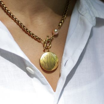 Ex Voto Vintage - Custom engraved locket. - Jewelry Near Me - Birmingham, Alabama Ex Voto Vintage - Custom engraved locket. - Jewelry Near Me - Birmingham, Alabama
