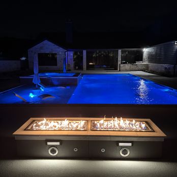 DC Pool Services - Custom fire pit to match the pool we built. - Pool & Hot Tub Service Near Me - Bulverde , Texas DC Pool Services - Custom fire pit to match the pool we built. - Pool & Hot Tub Service Near Me - Bulverde , Texas