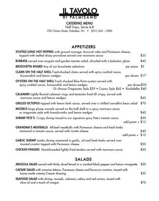 Menu photo 4 IL Tavolo di’ Palmisano Hoboken, NJ