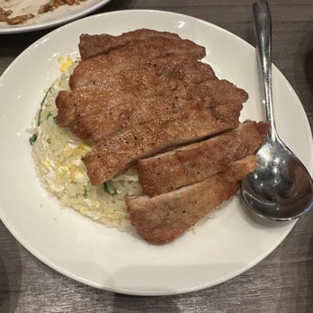 Paradise Dynasty - Fried Rice with Fried Pork Chop - Singaporean Near Me - Costa Mesa, California Paradise Dynasty - Fried Rice with Fried Pork Chop - Singaporean Near Me - Costa Mesa, California