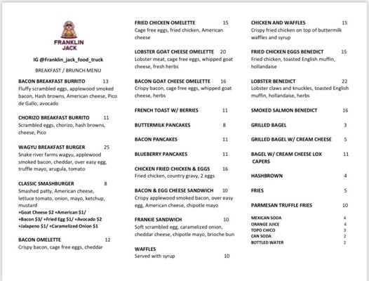 Menu photo 5 Franklin Jack San Antonio, TX Menu photo 5 Franklin Jack San Antonio, TX