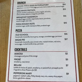 Cane Rosso - Brunch menu - Pizza Near Me - Fort Worth, Texas Cane Rosso - Brunch menu - Pizza Near Me - Fort Worth, Texas