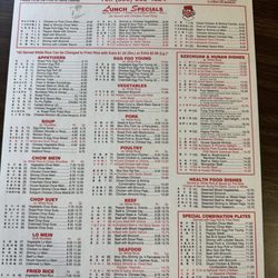 China House - Menu 06/2025