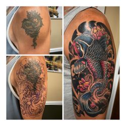 Big Joe & Sons Tattoo - Cover-up by Cuda