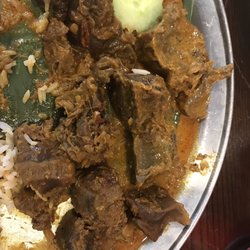 Rubbery nasi lemak beef.