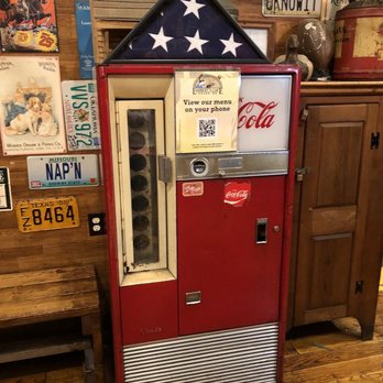 Lambert's Cafe - Ozark - Coke machine at entrance - American Near Me - Ozark, Missouri