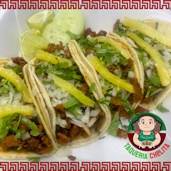 Taqueria Chelita - three tacos on a plate - Food Trucks Near Me - Memphis, Tennessee Taqueria Chelita - three tacos on a plate - Food Trucks Near Me - Memphis, Tennessee