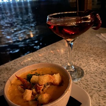 C Level - Lobster bisque and a manhattan... no sharing allowed! - New American Near Me - San Diego, California C Level - Lobster bisque and a manhattan... no sharing allowed! - New American Near Me - San Diego, California