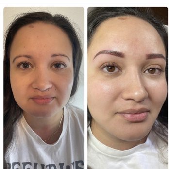 Brows by Samm - Before on the left and after on the right. - Permanent Makeup Near Me - Placerville, California