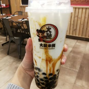 Dagu Rice Noodle - Brown Sugar with fresh milk - Noodles Near Me - Edmonton, Alberta