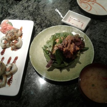 Red Ginger - Miso soup Avocado salad Rwd ginger roll - Sushi Bars Near Me - Denver, Colorado Red Ginger - Miso soup Avocado salad Rwd ginger roll - Sushi Bars Near Me - Denver, Colorado