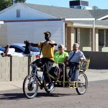 Bumble Bee Pedi-Cab - We hired Stan to give a lovely Fall ride through the neighborhood and he did not disappoint! - Pedicabs Near Me Bumble Bee Pedi-Cab - We hired Stan to give a lovely Fall ride through the neighborhood and he did not disappoint! - Pedicabs Near Me