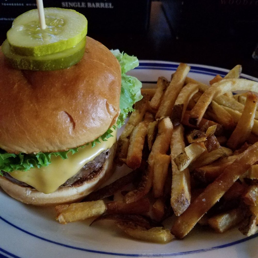 Black Bear Bar & Grill - Perfect cheeseburger and fries. - Sports Bars Near Me - Hoboken, New Jersey