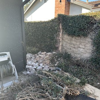RC Landscaping - Ruben and his crew removed my block wall and vines. - Landscaping Near Me RC Landscaping - Ruben and his crew removed my block wall and vines. - Landscaping Near Me