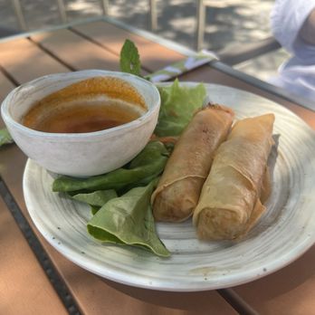 Lúa Viet Kitchen - Half Crispy Vegan Rolls (2) Cha Gio Chay - Vietnamese Near Me - Houston, Texas