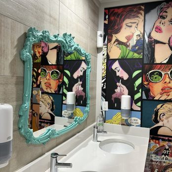 Avenue American Bistro - Women's restroom - Sports Bars Near Me - Wayne, Michigan Avenue American Bistro - Women's restroom - Sports Bars Near Me - Wayne, Michigan