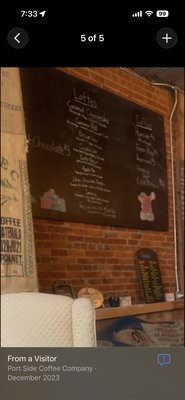 Menu photo 2 Port Side Coffee Company Princeton, IN