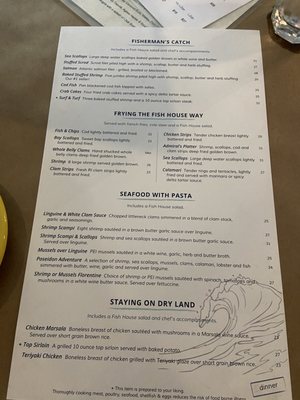 Menu photo 1 Saybrook Fish House Canton, CT