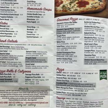 Giovanni's Pizza & Restaurant - Menu - Pizza Near Me - Wappingers Falls, New York Giovanni's Pizza & Restaurant - Menu - Pizza Near Me - Wappingers Falls, New York
