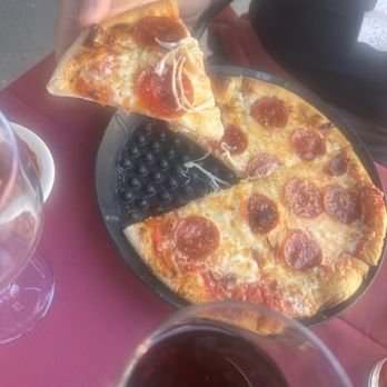 Red Rock Brewery - Four cheese pizza, add red sauce and pepperoni - American Near Me - Park City, Utah Red Rock Brewery - Four cheese pizza, add red sauce and pepperoni - American Near Me - Park City, Utah