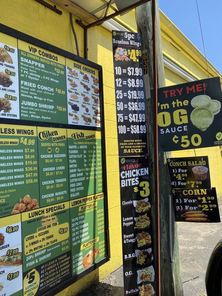 J Lemon Pepper Fish & Chicken