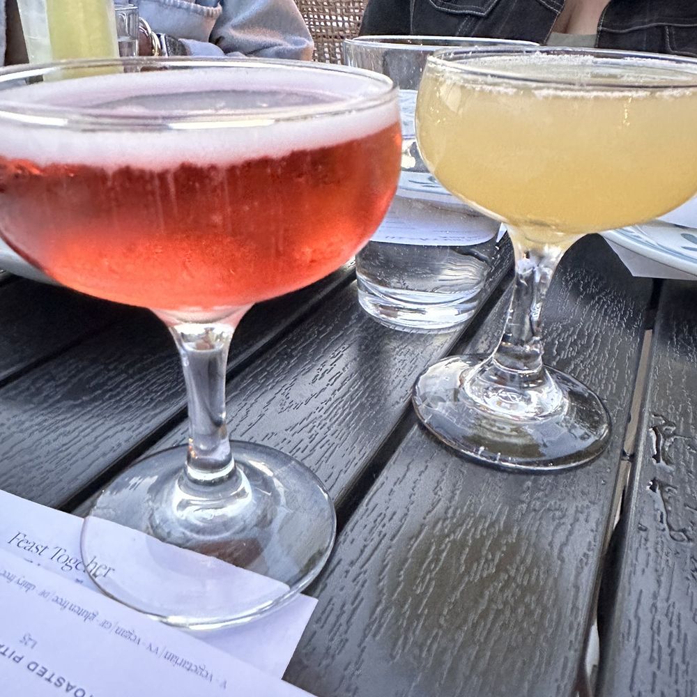 Avli - Sparkling rose and the stavros knees - Greek Near Me - Milwaukee, Wisconsin