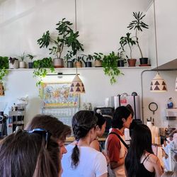 Temple Pastries - Line inching closer. Found out later I could've bypassed line & got TGTG order from barista. (8/10/25)
